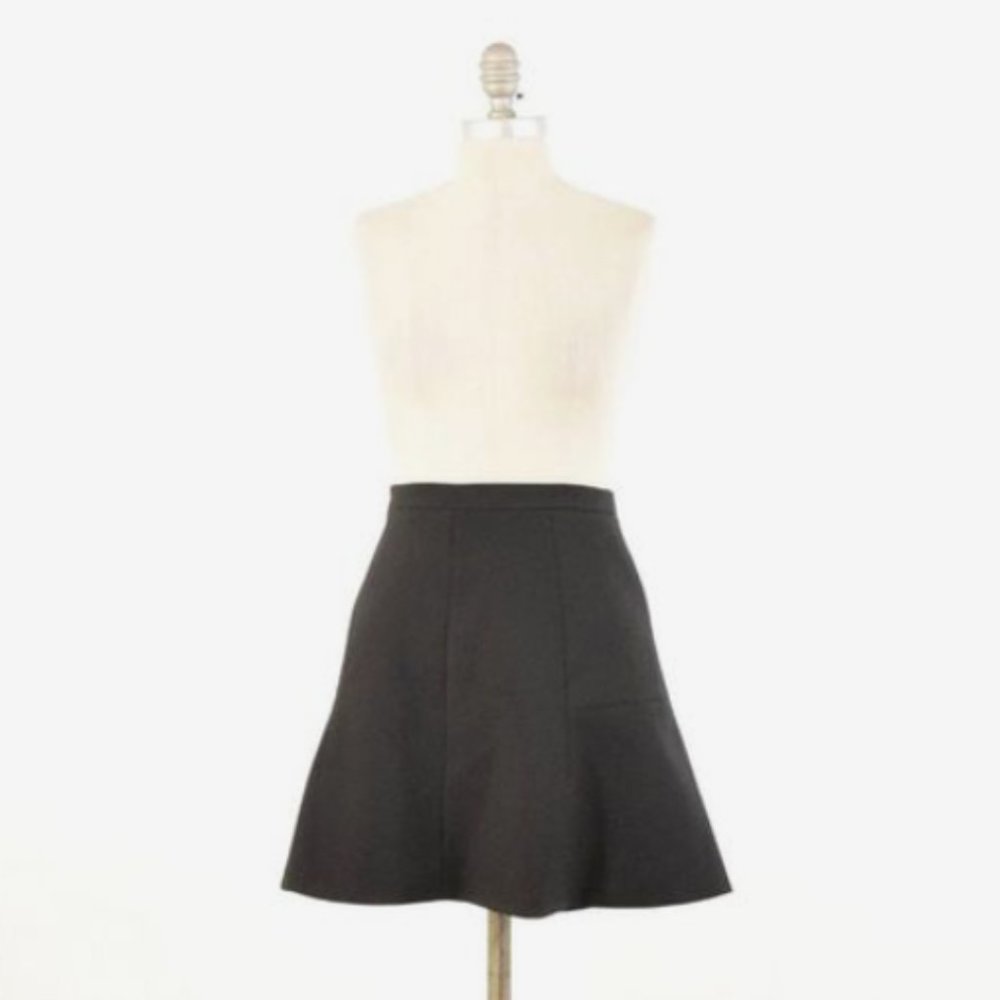 J. Crew Mini Flare Black Minimalist Skirt
